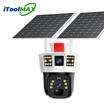 4MP Dreifach-Objektiv kabellose Solarkamera