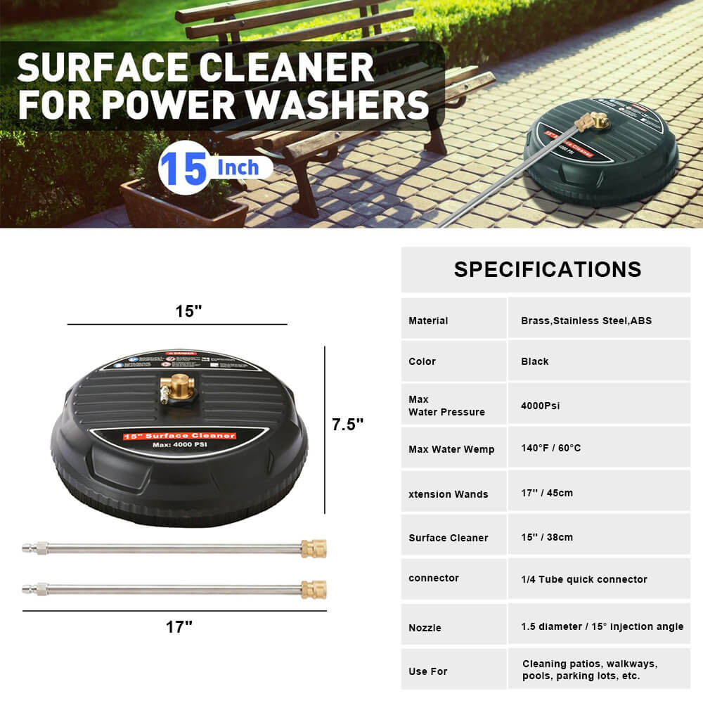 4000 PSI Professional Pressure Washer Surface Cleaner