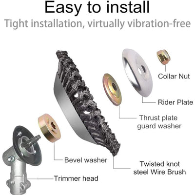 6 inch universal metal trimmer head easy to install