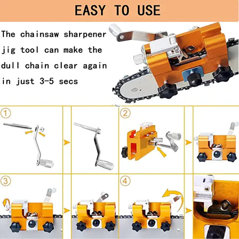 Chainsaw Chain Sharpening Jig Set - itoolmax