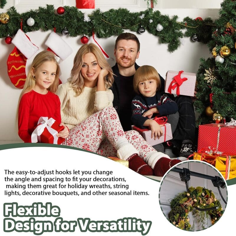 Adjustable Christmas Garland Hanger for Front Door flexible_itoolmax