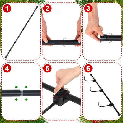 Adjustable Christmas_Garland Hanger for Front Door installation_itoolmax