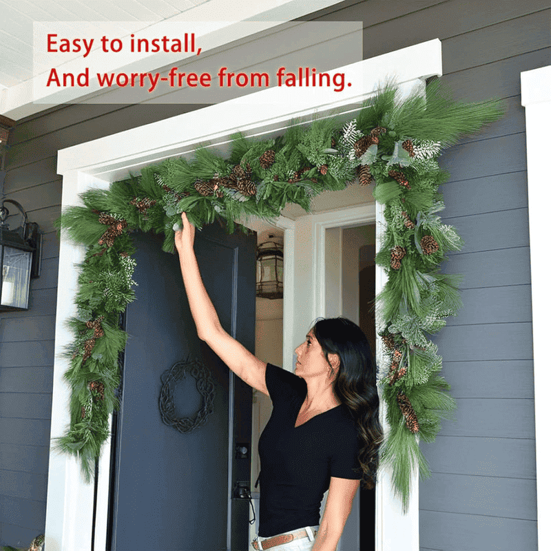 Adjustable Christmas Garland Hanger for Front Door no drill_itoolmax