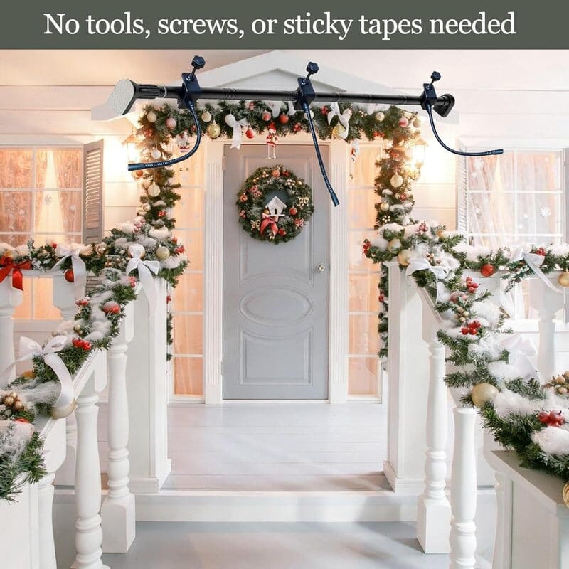 Adjustable Christmas Garland Hanger for Front Door no tools_itoolmax