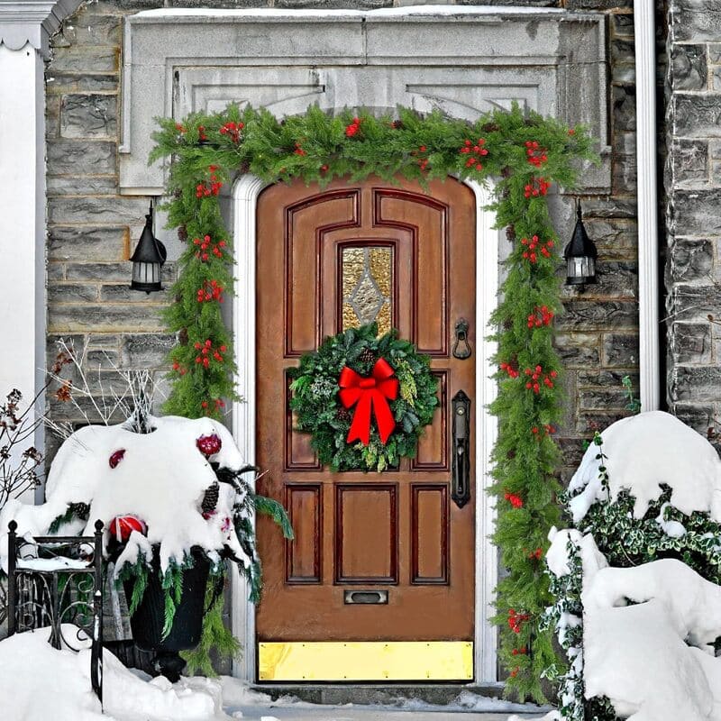 Adjustable Christmas Garland Hanger for Front Door outfoor_itoolmax