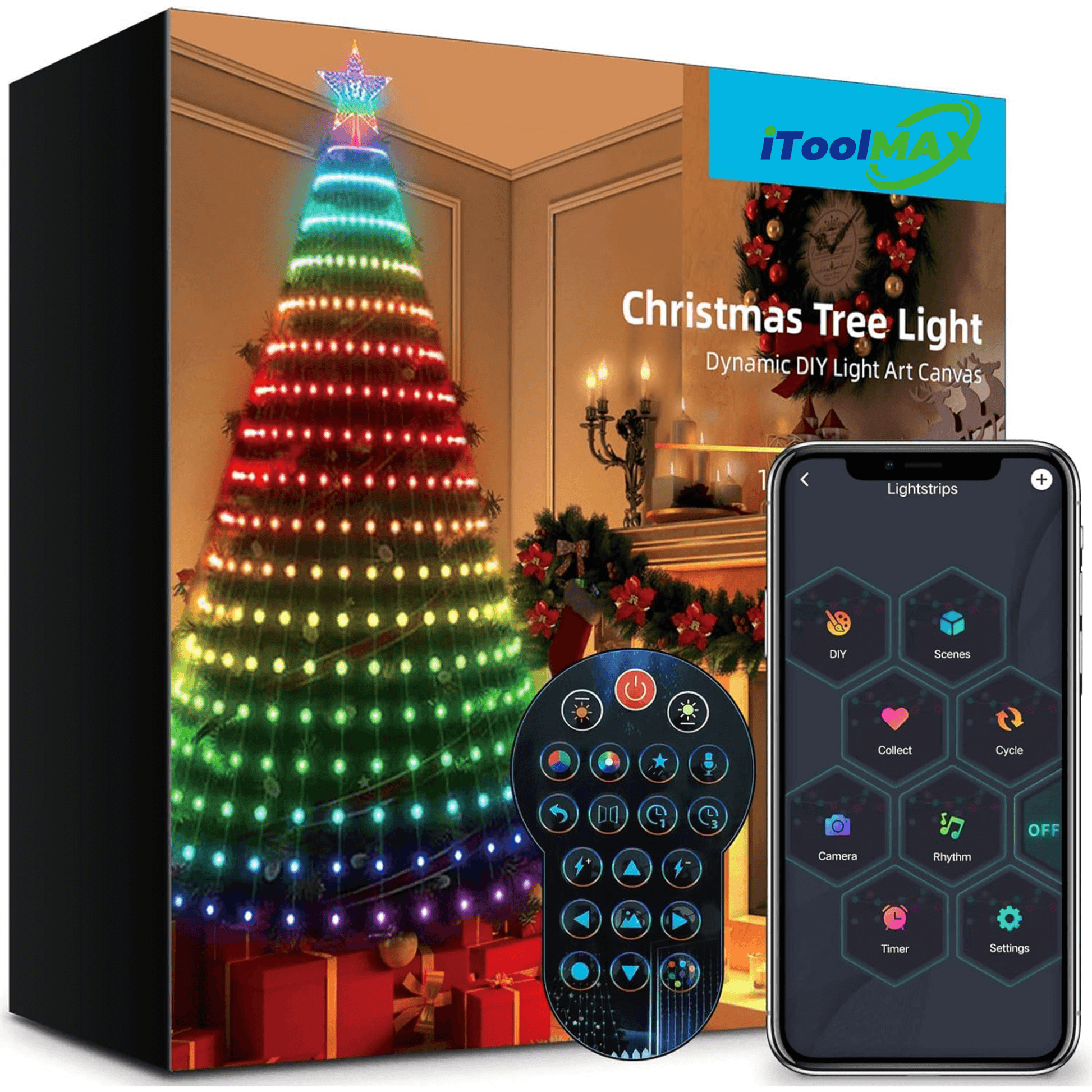 iToolMax DIY Custom APP Control Christmas Tree Lights itoolmax