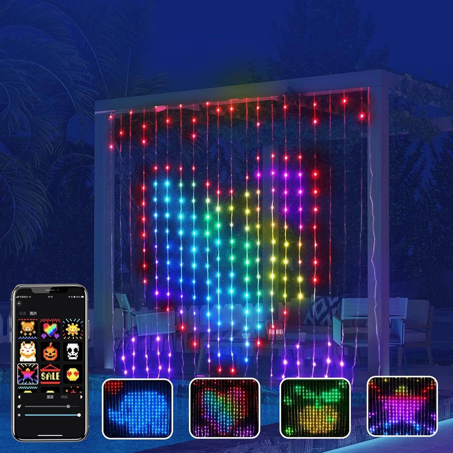 DIY Smart LED Curtain Sync Lights