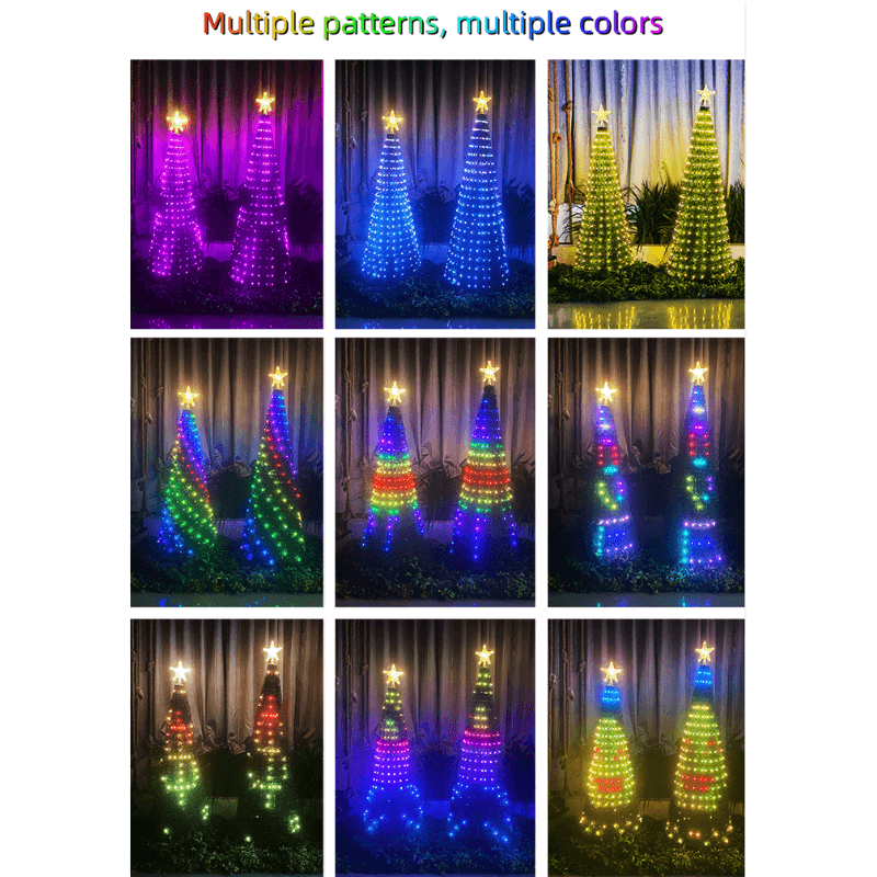 Watch in awe as the tree's colors dance to the rhythm of your favorite tunes. Our pencil Christmas tree light boasts a built-in high-sensitive mic, allowing for a mesmerizing music-synced light show. Customize sensitivity and color preferences for a unique holiday experience.