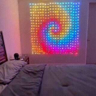 Transform your space into a rhythmic light show! Mobile APP or remote control to customize the patterns, texts, GIFs, and screen effects, DIY the color, brightness and the dynamic scenes that move with the music. Suitable for parties, cozy nights and various festival events, bringing you a romantic and cool atmosphere.