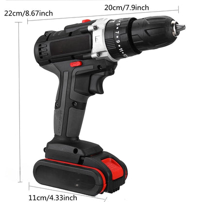 Electric Impact Drill with 2 batteries