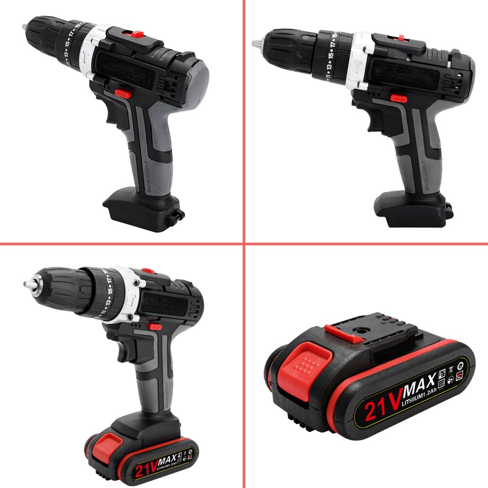 Electric Impact Drill with 2 batteries