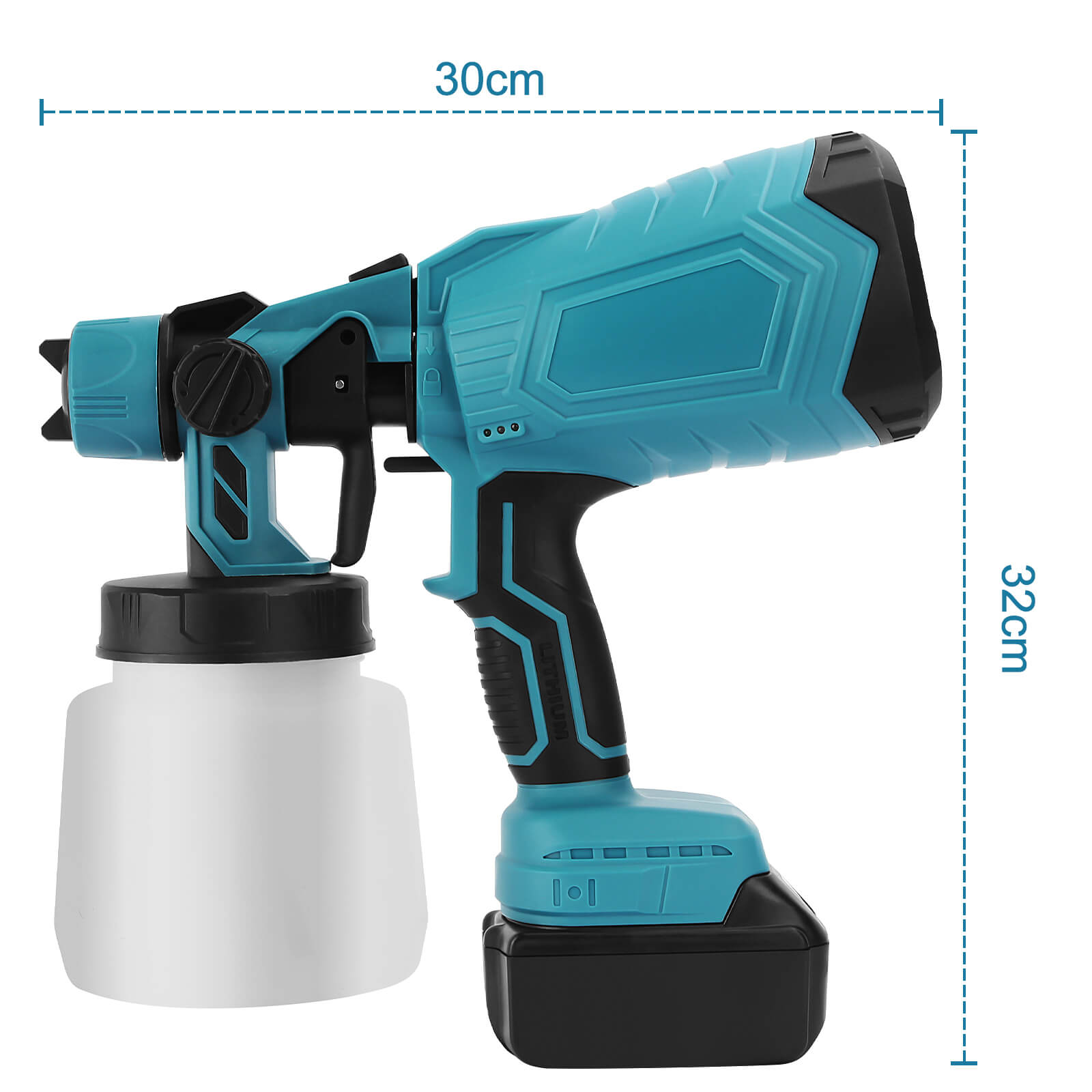 iToolMax High-pressure Cordless Paint Sprayer with 2 Batteries