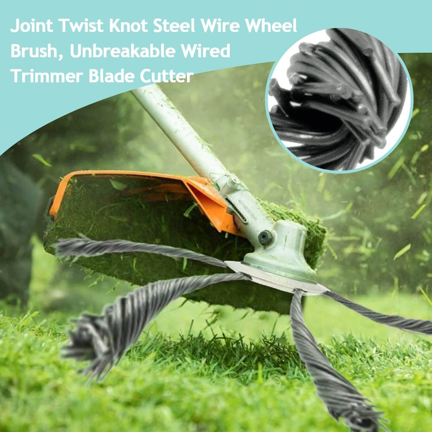 6 inch Metal Trimmer Head for Electric Grass Trimmer
