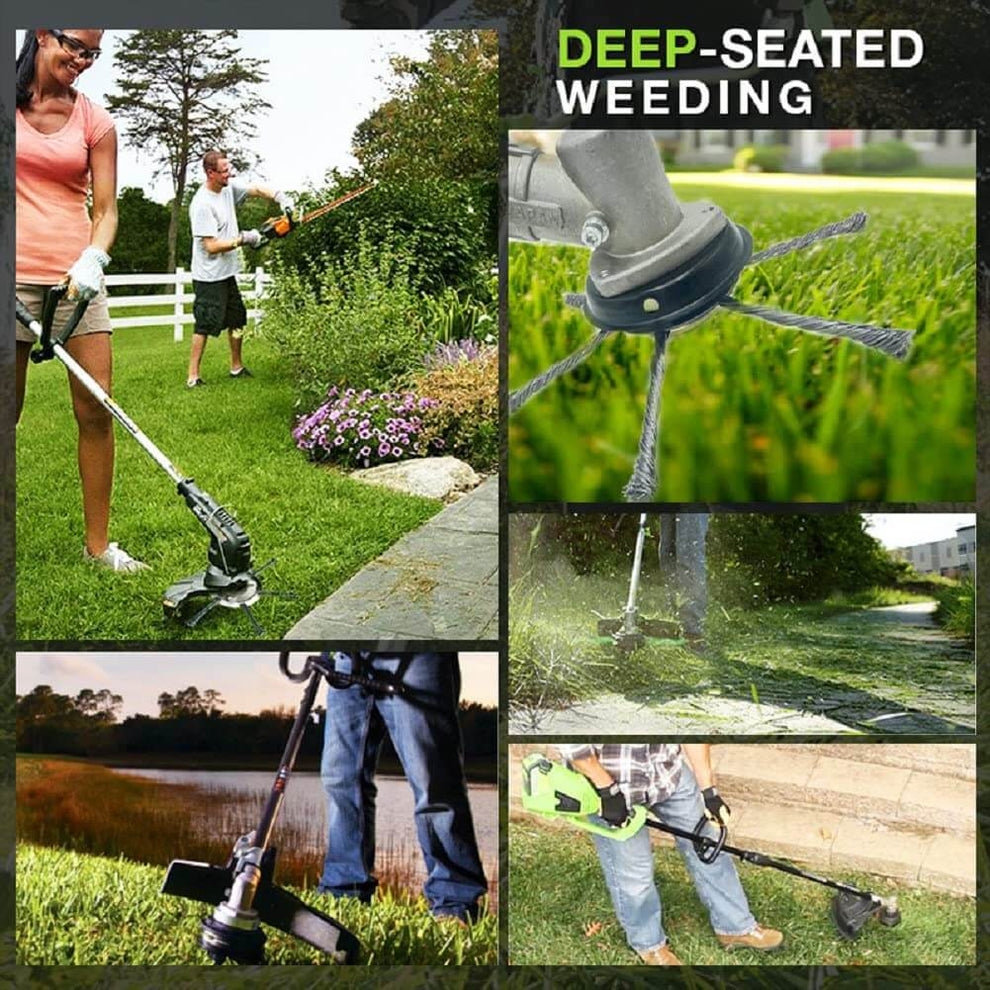 6 inch Metal Trimmer Head for Electric Grass Trimmer itoolmax