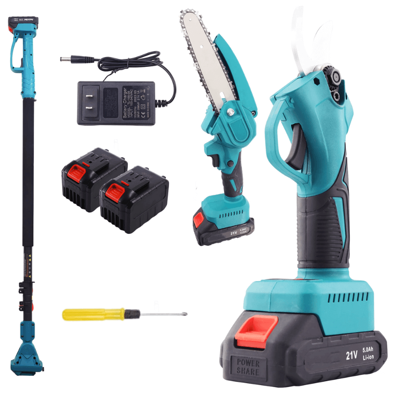 iToolMax 2 in 1 Cordless 8 inch Chainsaw with Pole Saw