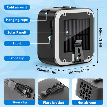Rechargeable 10000mAh Clip-on Fans