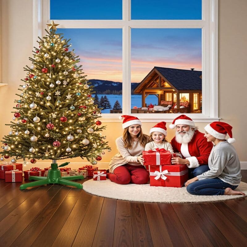 Roatating Artificial Christmas Tree Stand home itoolmax