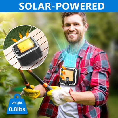 Solar-powered Wearable Waist Fan