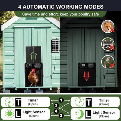 Solar Chicken Coop Door