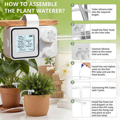 house plant automatic watering system Solar Automatic Watering System – Smart Drip Irrigation Kit for Potted Plants, Gardens & Greenhouses
