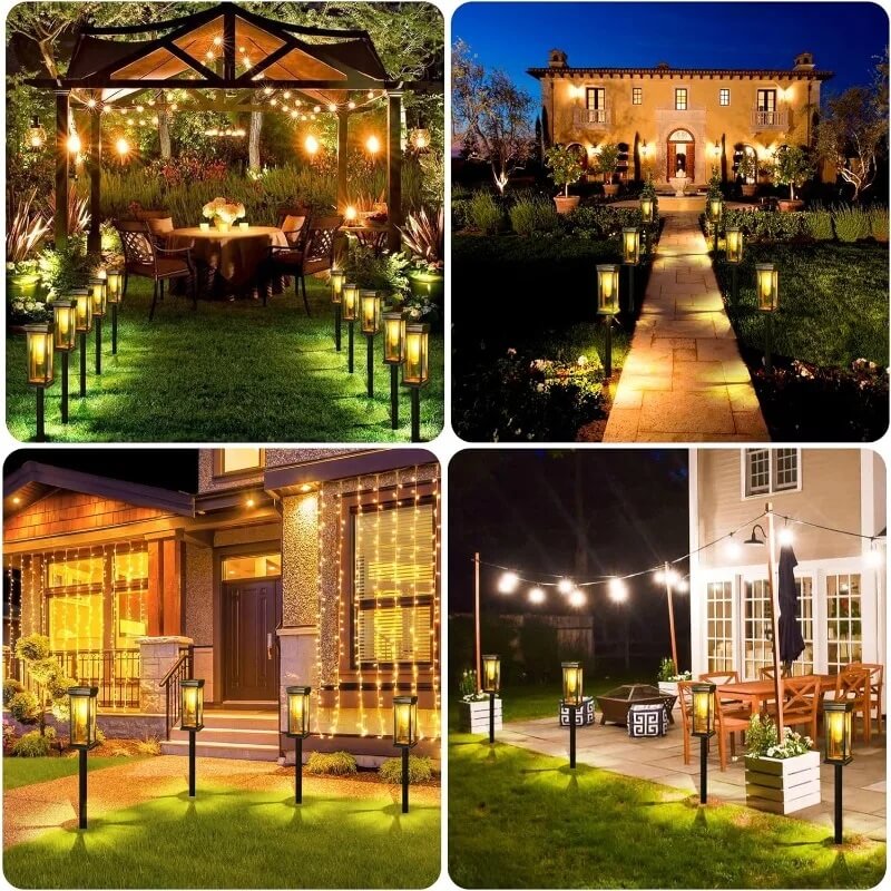 Wide Use Upgraded Solar Pathway Lights Outdoor