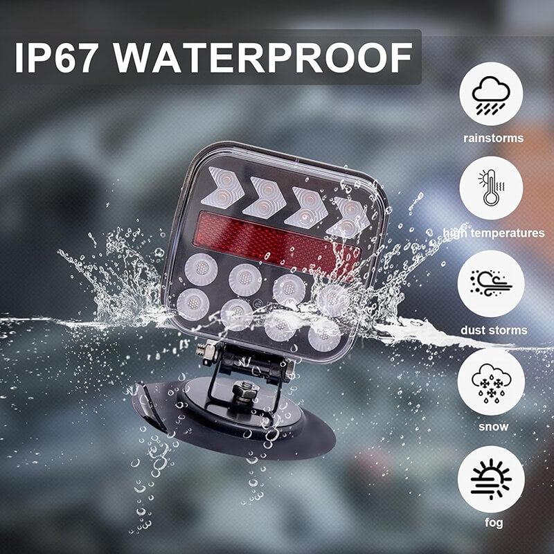 Wireless LED Trailer Light Kit IP67 Waterproof