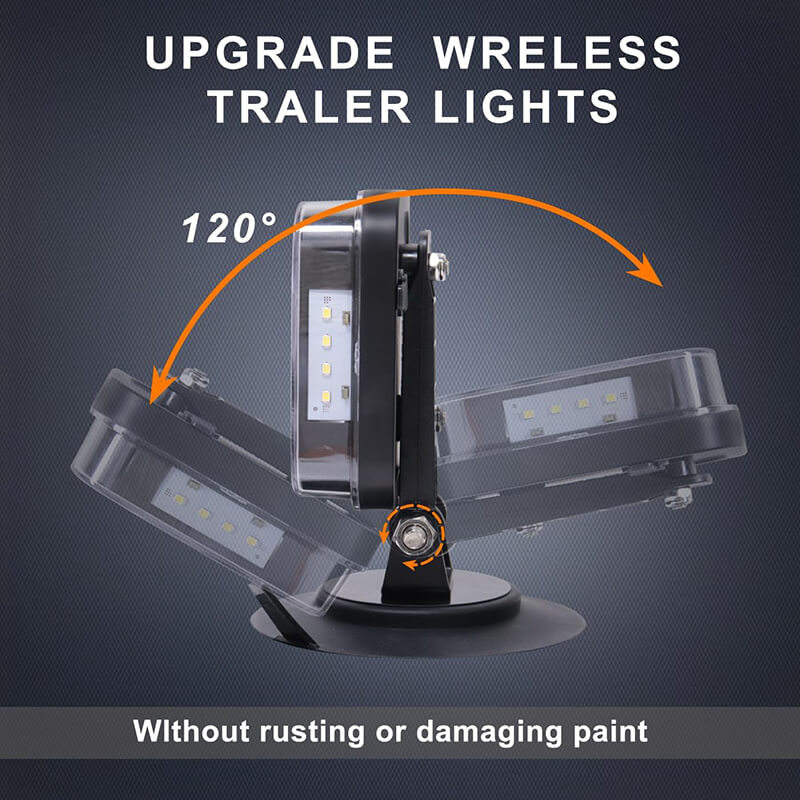 Wireless Trailer Lights 120° Rotatable