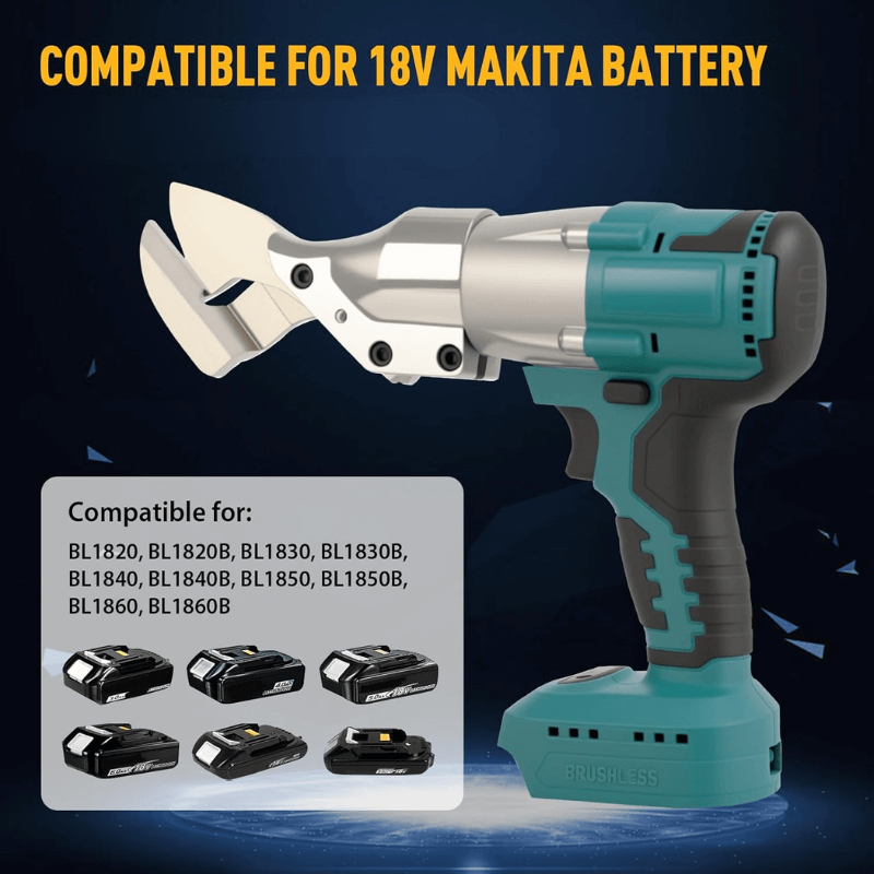 itoolmax cordless electric metal shear compatible 18v nakit battery