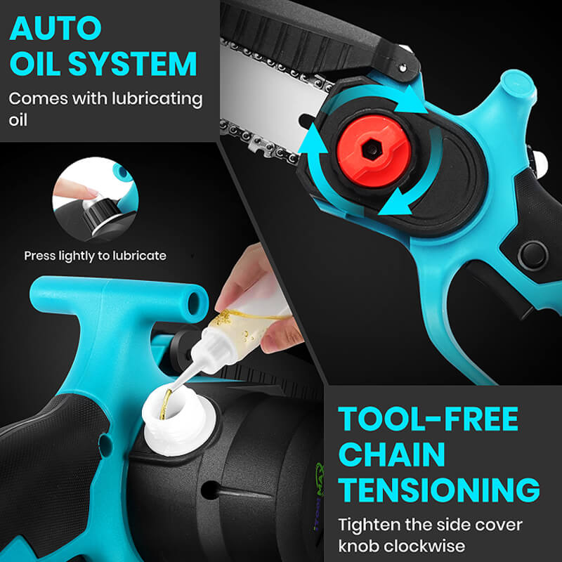 cordless pole pruning shears auto oil itoolmax