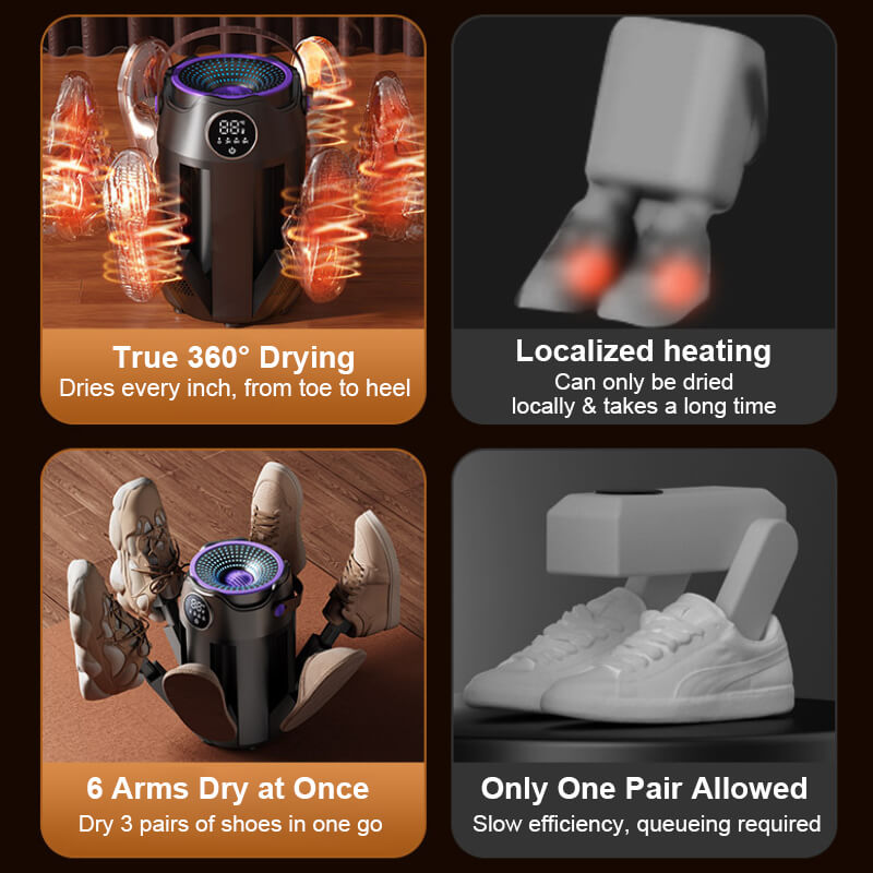 electric boot and shoe dryer vs othes itoolmax