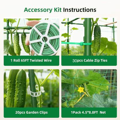 itoolmax garden cucumber trellis how to accessory instructions