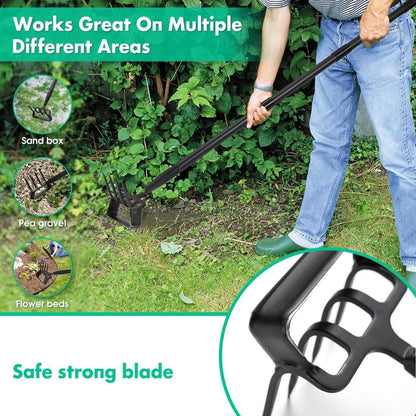 2-in-1 Hoe and Rake Garden Tool