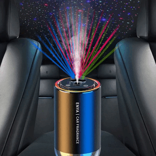 Turn on your 3 in 1 RGB Starry Sky Top Car Aromatherapy, projecting shining stars and memory nebulae, bringing the vast starry sky into the car and indoors, the lights on the aromatherapy machine cover will jump with the music, it is exclusive to you Master of atmosphere. It can also achieve 360-degree all-round fragrance diffusion, eliminate odors, and create an extraordinary audio-visual and olfactory experience.