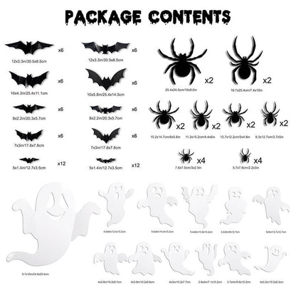 3d lighted bats halloween decor indoor itoolmax