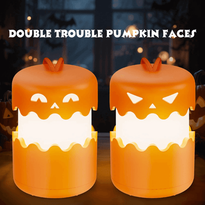 halloween pumpkins lanyard double trouble face itoolmax
