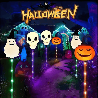 halloween solar ground lights pumpkin outdoor itoolmax
