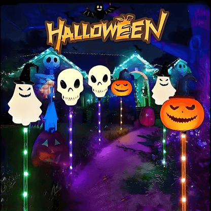 halloween solar ground lights pumpkin outdoor itoolmax