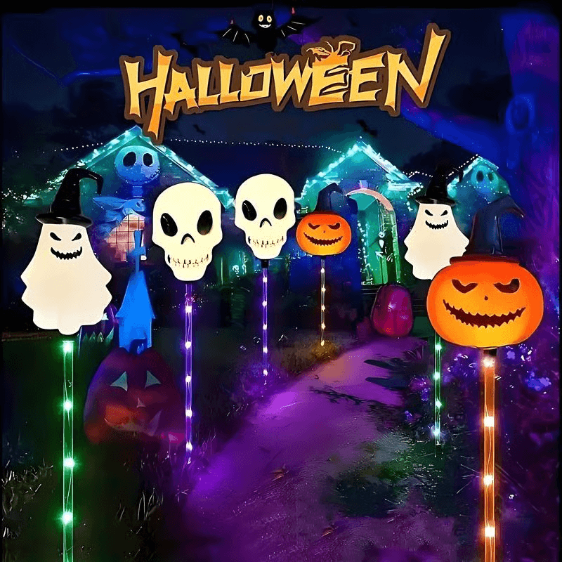 halloween solar ground lights pumpkin outdoor itoolmax