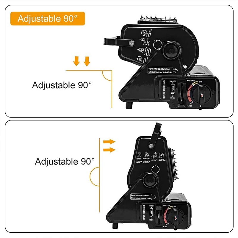 iToolMax 2 in1 1300w portable gas heater & stove 90