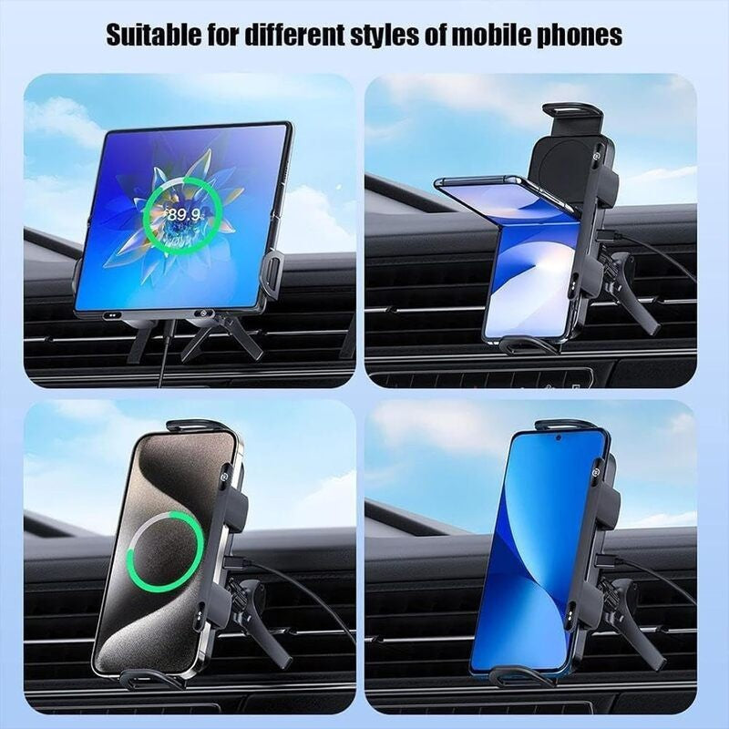 iToolMax 2 in 1 smart wireless car charger phone holder phones