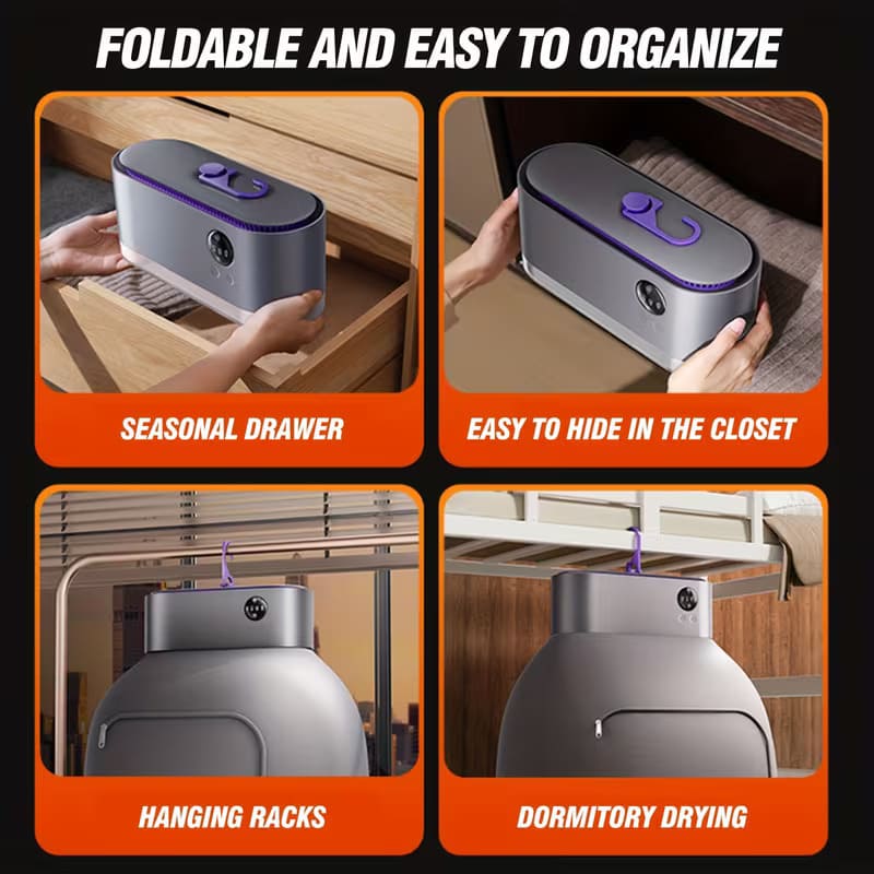 iToolMax portable cloth dryer with remote control foldable