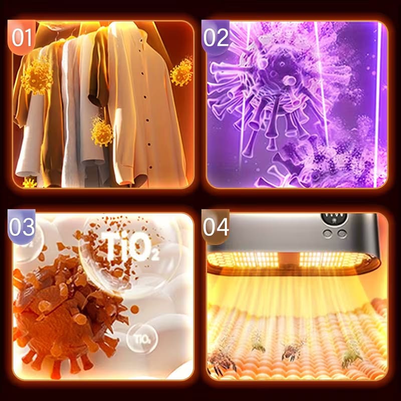 iToolMax portable cloth dryer with remote control sterilization