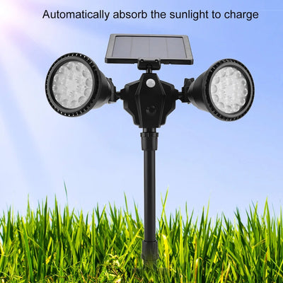 iToolMax solar spot lights outdoor with 4 modes automatically

