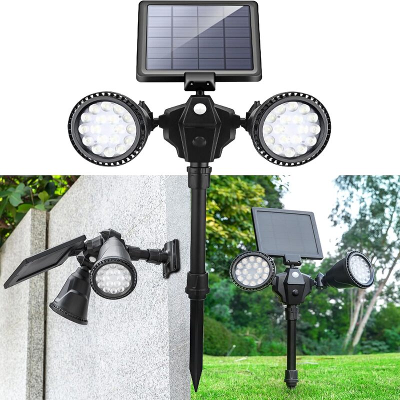 iToolMax solar spot lights outdoor with 4 modes first
