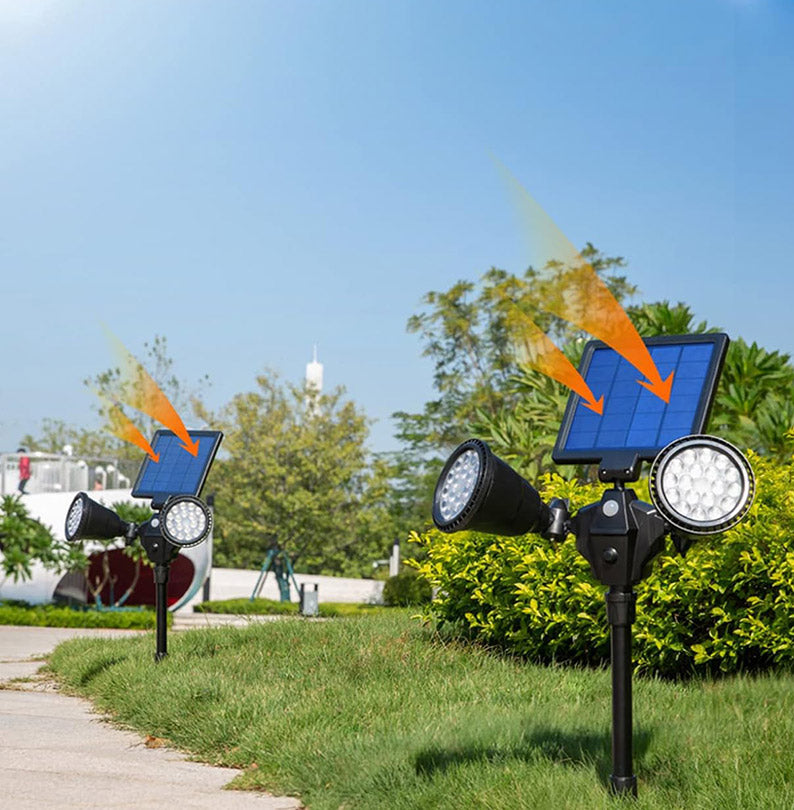 ToolMax solar spot lights outdoor with 4 modes mono silicon