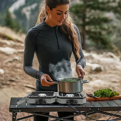 iToolMax 2 Burner Foldable Camping Stove