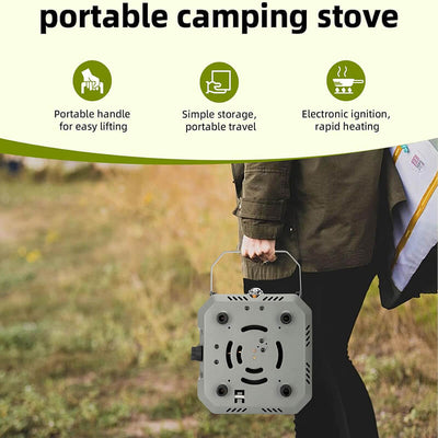 iToolMax 2 Burner Foldable Camping Stove