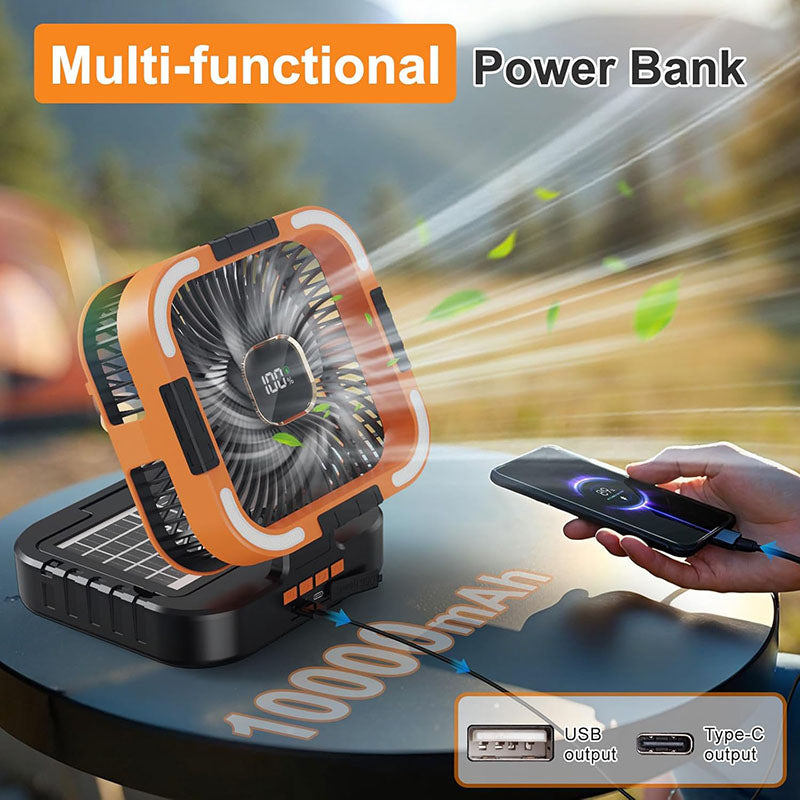 iToolMax 3 in 1 Solar Camping Fan