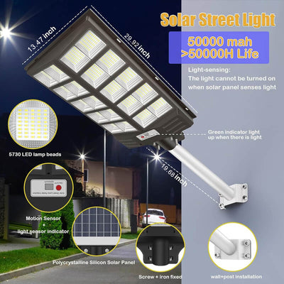 iToolMax 6000W Solar Street Light
