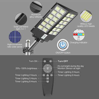 iToolMax 6000W Solar Street Light